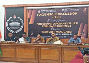 KPU Manggarai Gelar FGD Evaluasi Tahapan Pemilihan Tahun 2024