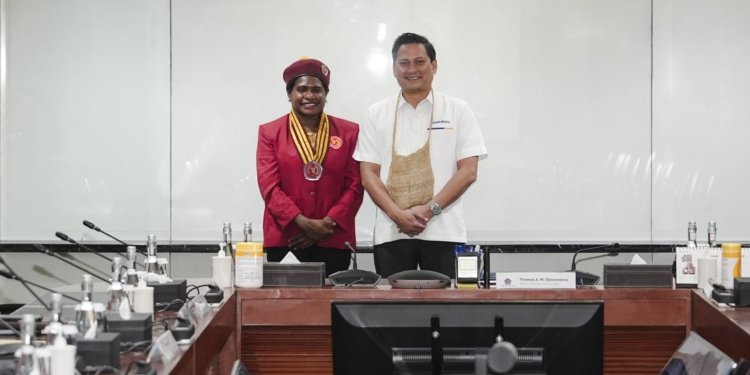 Wakil Menteri Keuangan RI, Thomas Djiwandono, saat Beraudiens dengan Pengurus Pusat PMKRI - Foto: Ist