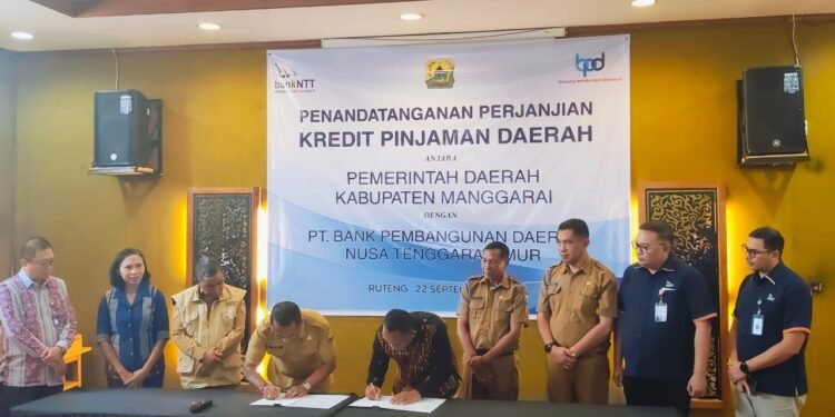 Bank NTT dan Pemkab Manggarai Resmi Sepakati Dana Pinjaman Sebesar Rp46 Miliar 